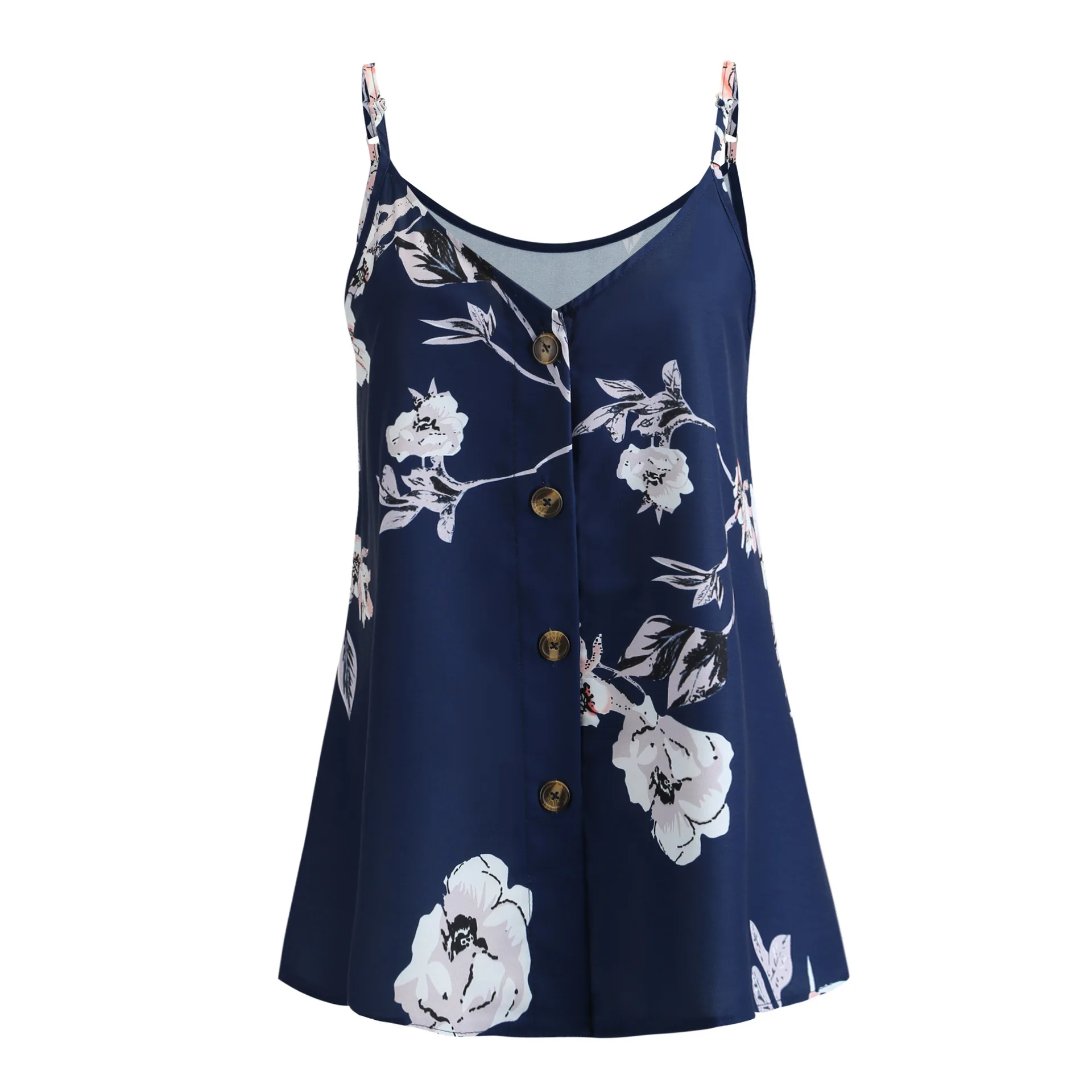 Women's Casual Vest Solid Color V-collar Summer Sleeveless Button Decoration Multiple Color Female Fashion Street Wear Blouse
Women's Casual Vest Solid Color V-collar Summer Sleeveless Button Decoration Multiple Color Female Fashion Street Wear Blouse
