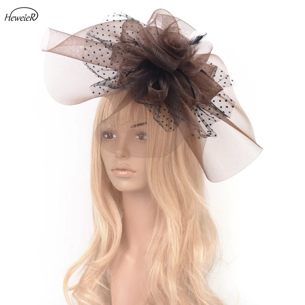 Elegant Women Ladies Large Brown Net Mesh Fascinators Feather Lace Hair Clips Cocktail Party Hat Headwear Hairpin Hairpiece
Elegant Women Ladies Large Brown Net Mesh Fascinators Feather Lace Hair Clips Cocktail Party Hat Headwear Hairpin Hairpiece