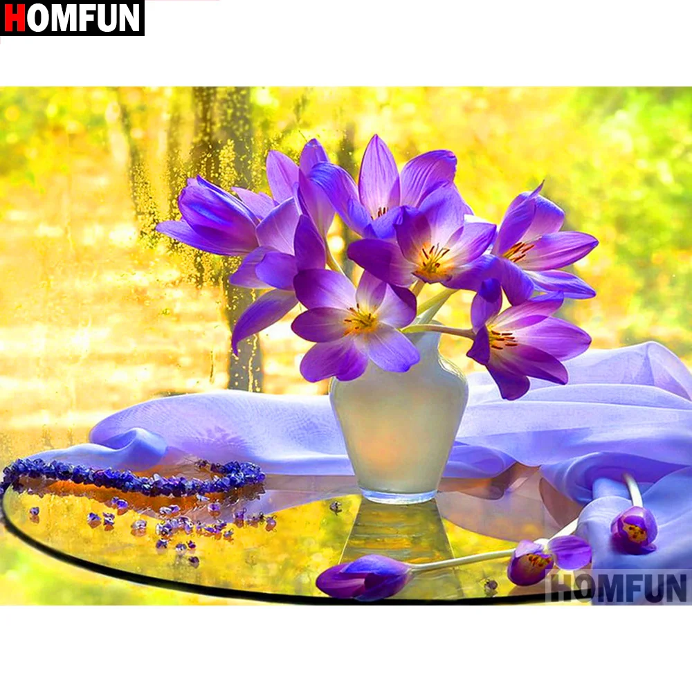 HOMFUN Full Square/Round Drill 5D DIY Diamond Painting "Vase landscape" 3D Diamond Embroidery Cross Stitch Home Decor A19721
HOMFUN Full Square/Round Drill 5D DIY Diamond Painting "Vase landscape" 3D Diamond Embroidery Cross Stitch Home Decor A19721