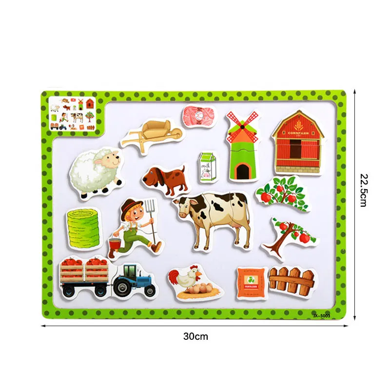 Children's educational preschool toys large children magnetic wooden wooden jigsaw puzzle cartoon puzzle cognitive teaching aids
Children's educational preschool toys large children magnetic wooden wooden jigsaw puzzle cartoon puzzle cognitive teaching aids