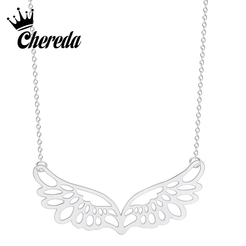 Chereda Wholesale New Hollow Wings Pendants Necklaces Women Long Chain Necklace Collier Femme Statement Jewelry Hot Sale
Chereda Wholesale New Hollow Wings Pendants Necklaces Women Long Chain Necklace Collier Femme Statement Jewelry Hot Sale