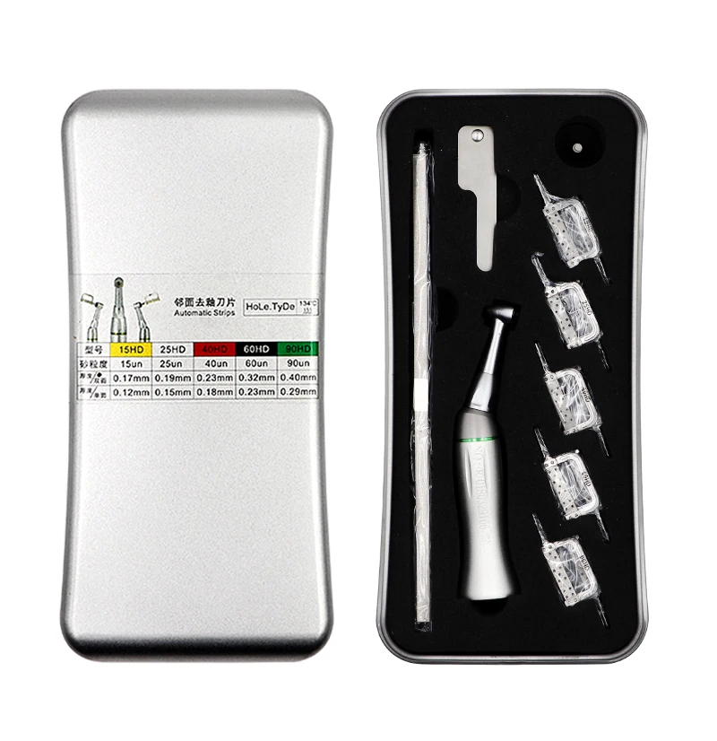 Reciprocating IPR System 4:1 Reciprocating Interproximal Stripping Contra angle Automatic Strips with manual handle Dental Tools
Reciprocating IPR System 4:1 Reciprocating Interproximal Stripping Contra angle Automatic Strips with manual handle Dental Tools