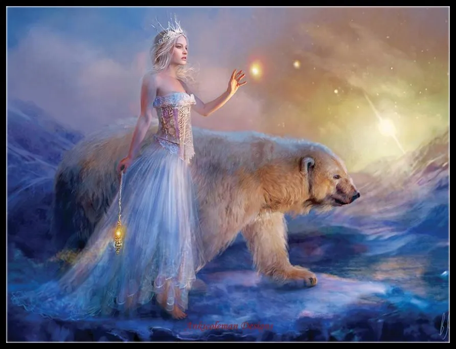 Embroidery Counted Cross Stitch Kits Needlework - Crafts 14 ct DMC Color DIY Arts Handmade Decor - Princess Snow and Polar Bear
Embroidery Counted Cross Stitch Kits Needlework - Crafts 14 ct DMC Color DIY Arts Handmade Decor - Princess Snow and Polar Bear