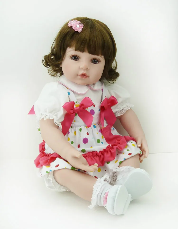 55cm Simulation Lifelike Silicone Vinyl Reborn Baby Doll Toys Christmas Birthday Gift Girl Brinquedos Play House Cute Newbabies
55cm Simulation Lifelike Silicone Vinyl Reborn Baby Doll Toys Christmas Birthday Gift Girl Brinquedos Play House Cute Newbabies