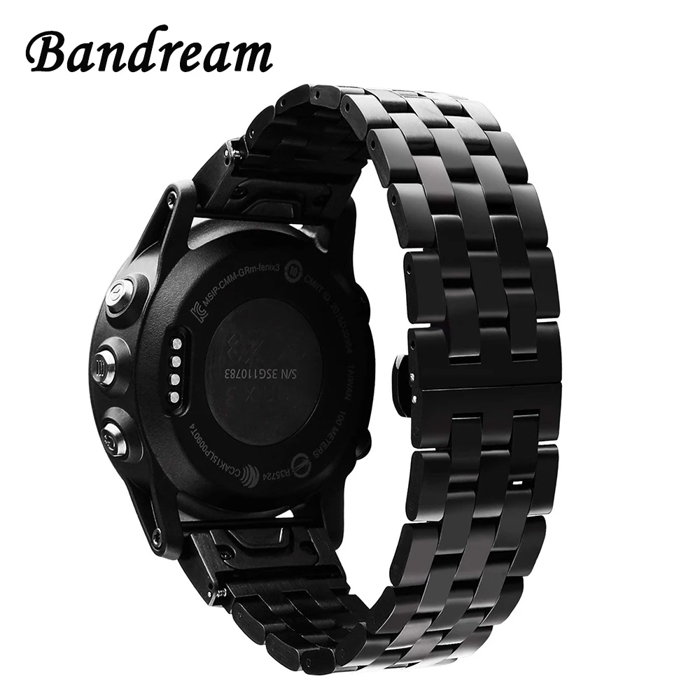 Ремешок из нержавеющей стали для наручных часов Garmin Fenix 6X /6X Pro /6X Sapphire / 5X /5X Plus / 3/ 3 HR
Ремешок из нержавеющей стали для наручных часов Garmin Fenix 6X /6X Pro /6X Sapphire / 5X /5X Plus / 3/ 3 HR