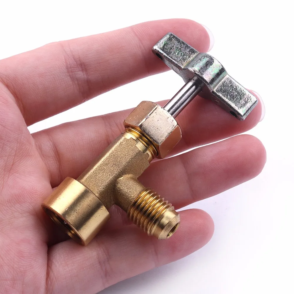 1PC 1/2 Opener Thread 1/4SAE Connector Refrigerant Valve Tap Bottle Opener Connecting Gauge&Auto A/C System Charging Hose
1PC 1/2 Opener Thread 1/4SAE Connector Refrigerant Valve Tap Bottle Opener Connecting Gauge&Auto A/C System Charging Hose