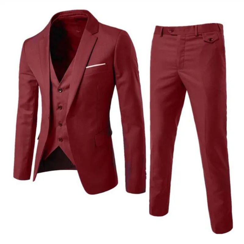 S-6XL New Men Business Casual Slim Blazers Suits Fashion Men Three-piece Suits For Groomsmen Wedding Nice New Spring Autumn
S-6XL New Men Business Casual Slim Blazers Suits Fashion Men Three-piece Suits For Groomsmen Wedding Nice New Spring Autumn