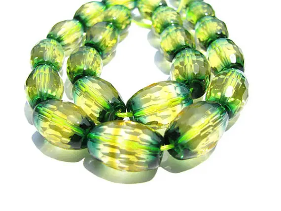 Высококачественные граненые бусины с кристаллом аметрина 12x16 мм|jewelry making supplies
