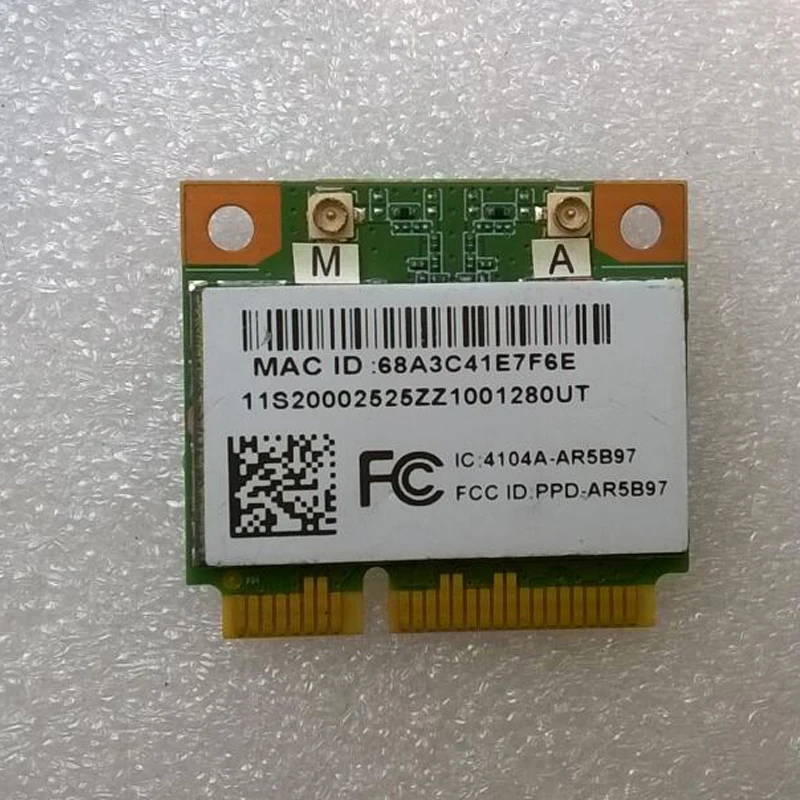Адаптер-карта AR9287 AR5B97 для Lenovo Z370 Z470 Z570 Y470 Y570 Series ,FRU 20002525
Адаптер-карта AR9287 AR5B97 для Lenovo Z370 Z470 Z570 Y470 Y570 Series ,FRU 20002525