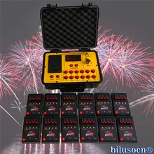 BILUSOCN Free Shipping Wireless 1200 Group 48 Cues Fireworks Firing System Connect Remote Radio Fire Wedding Party Machine