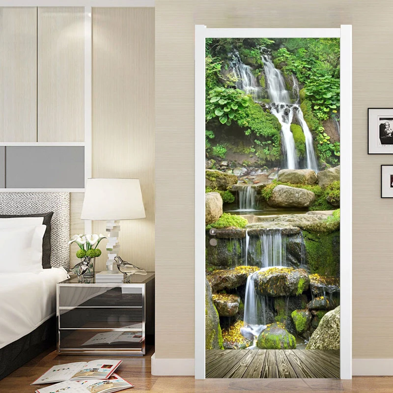 2pcs/set 3D Door Stickers Home Decor Waterfall Landscape Photo Wallpaper For Living Room Bedroom Door Mural Sticker Waterproof
2pcs/set 3D Door Stickers Home Decor Waterfall Landscape Photo Wallpaper For Living Room Bedroom Door Mural Sticker Waterproof