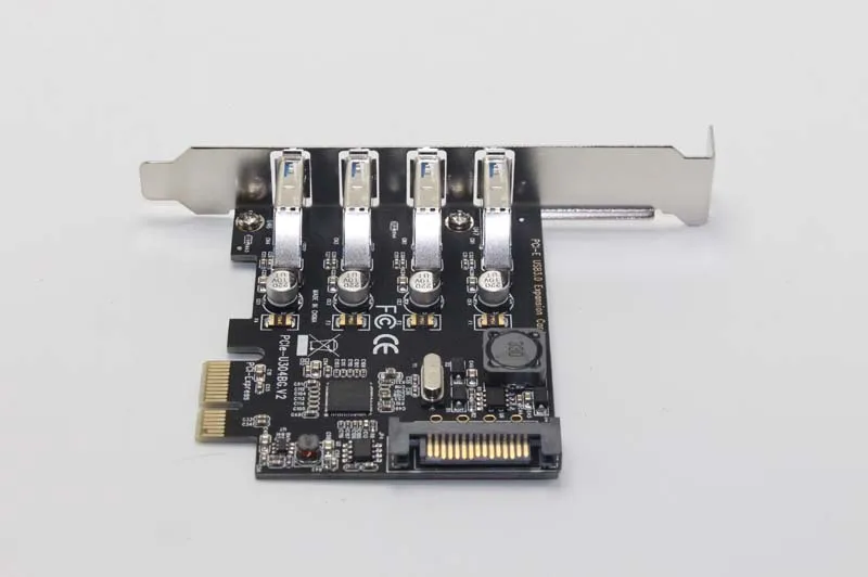 10 шт. USB 3 0 4 порта PCIE карта расширения PCI Express адаптер Pcie портовый с 15 Pin Sata разъем