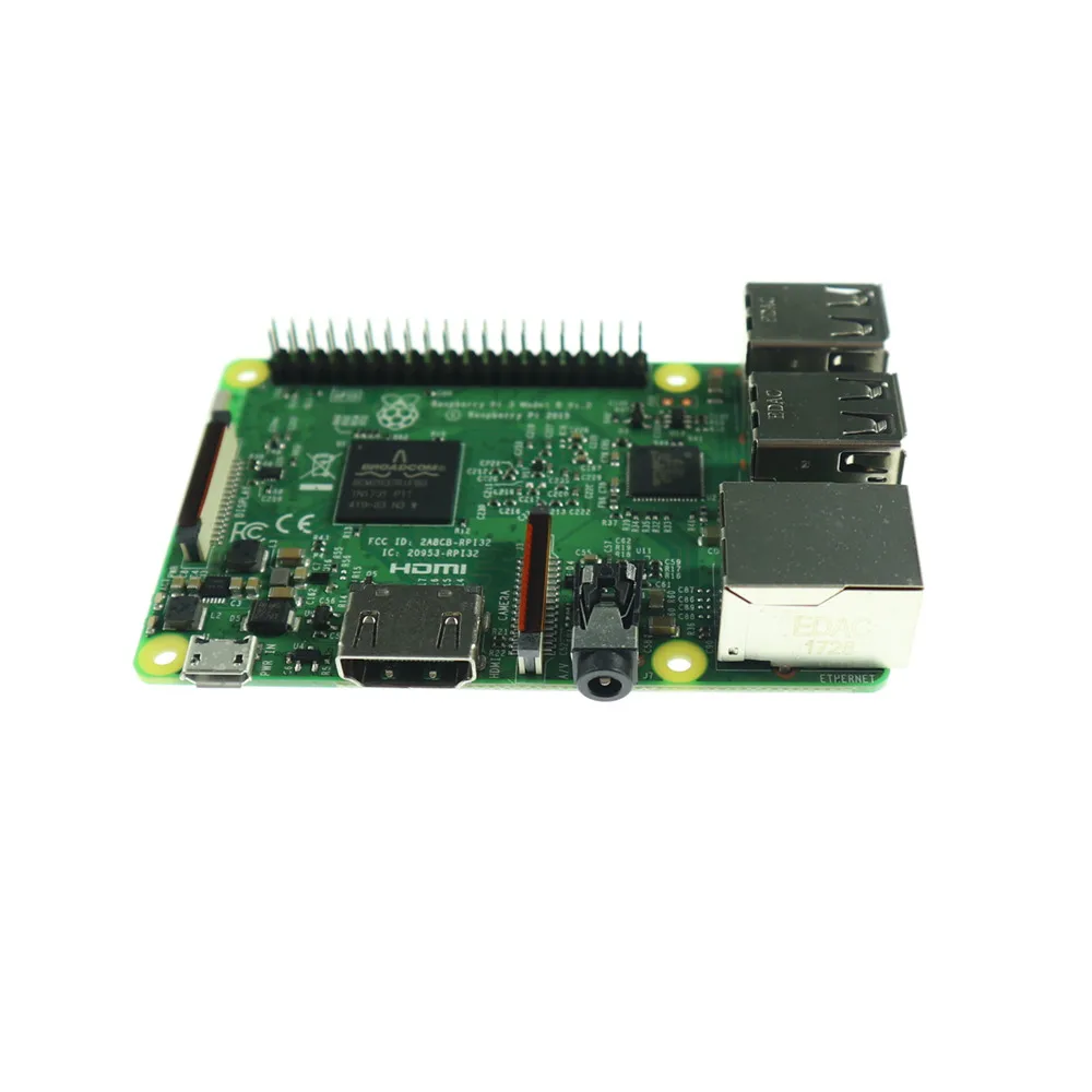Плата RS Raspberry Pi 3 Model B 1 ГБ LPDDR2 BCM2837 четырехъядерный процессор Ras PI3 PI 3B Wi-Fi и Bluetooth |