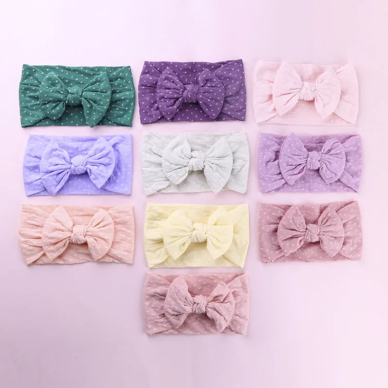 10pcs/Lot New Baby Girls Knotbows Wide Nylon Headbands,Super Soft Stretchy Polka Dot Turban Headwraps,Kids Girls Hair Accessory
10pcs/Lot New Baby Girls Knotbows Wide Nylon Headbands,Super Soft Stretchy Polka Dot Turban Headwraps,Kids Girls Hair Accessory