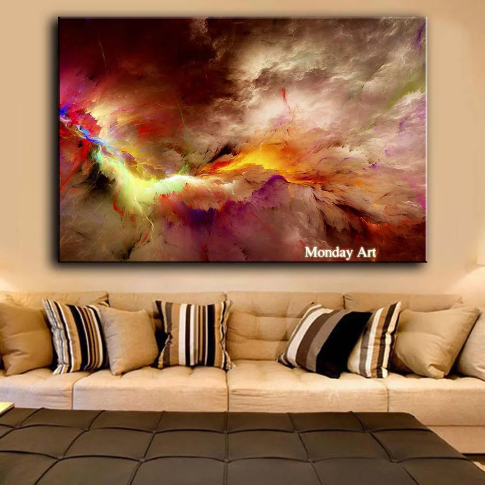 100% handpainted Abstract Canvas oil Painting Colorful Clouds Wall art Pictures For Living Room restaurant home Decor Frameless
100% handpainted Abstract Canvas oil Painting Colorful Clouds Wall art Pictures For Living Room restaurant home Decor Frameless
