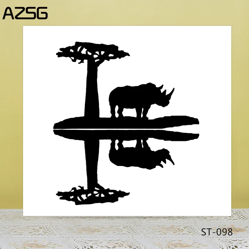 AZSG Rhinoceros By The Lake Clear Stamps/Seals For DIY Scrapbooking/Card Making/Album Decorative Silicone Stamp Crafts
AZSG Rhinoceros By The Lake Clear Stamps/Seals For DIY Scrapbooking/Card Making/Album Decorative Silicone Stamp Crafts
