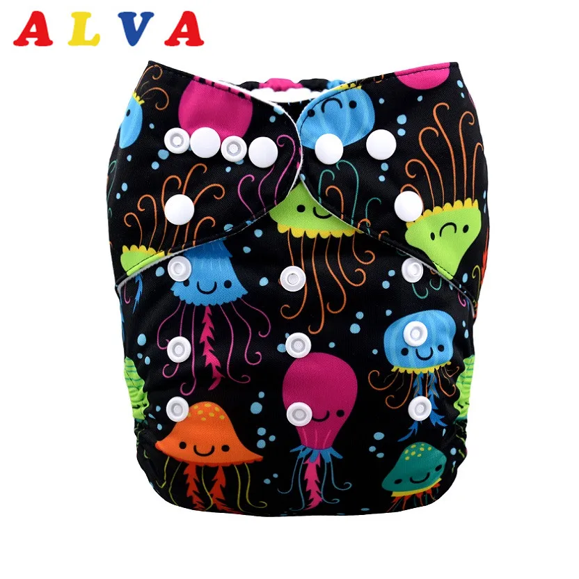 Новый моющийся Карманный тканевый подгузник Alvababy с вставкой из микрофибры H054 |