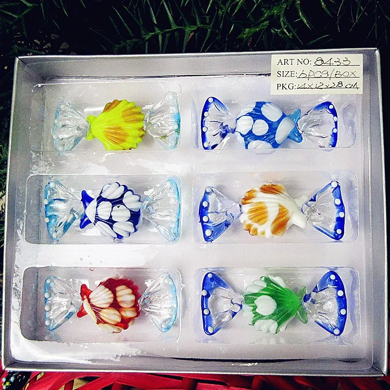 6pcs Custom Antique Hand made Murano Glass Candy Shell shape Figurine Christmas decoration Pendant glass sweet birthday gifts
6pcs Custom Antique Hand made Murano Glass Candy Shell shape Figurine Christmas decoration Pendant glass sweet birthday gifts