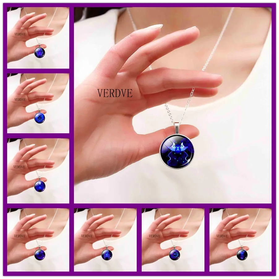 VERDVE New 12 Constellation Horoscope Statement Necklace and Pendant Necklace Necklace Male Female Silver Color Necklace Series
VERDVE New 12 Constellation Horoscope Statement Necklace and Pendant Necklace Necklace Male Female Silver Color Necklace Series