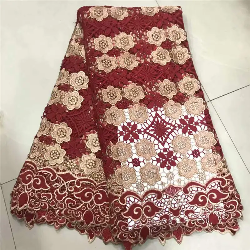 2019 New Design High Quality Embroidery French Mesh Guipure Fabric 5 Yards African Tulle Fabric For Women Party Dress! ZQF7213
2019 New Design High Quality Embroidery French Mesh Guipure Fabric 5 Yards African Tulle Fabric For Women Party Dress! ZQF7213