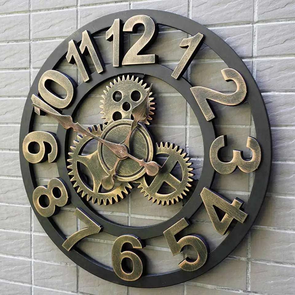 40/45/50cm 3D Wall Clock Large/Wooden/Vintage Wall Clocks Silent/Antique Big Wall Watches Home Decor For Living Room
40/45/50cm 3D Wall Clock Large/Wooden/Vintage Wall Clocks Silent/Antique Big Wall Watches Home Decor For Living Room