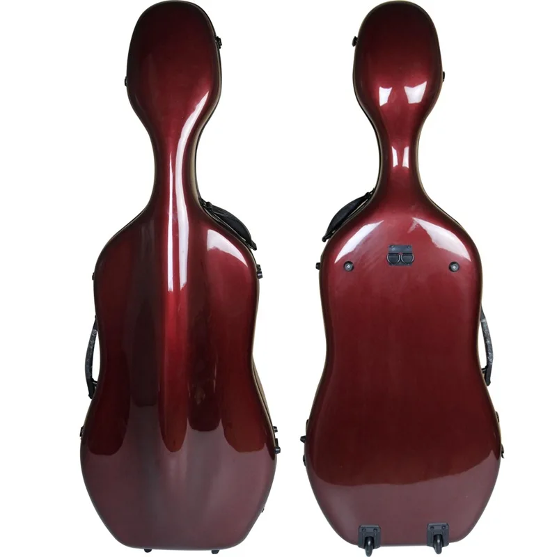 Light Strong High Quality Fiberglass 4/4 Size Scarlet Cello Case Bag Perfect Workmanship 2 Wheels 4.5 Kg With Shoulder straps
Light Strong High Quality Fiberglass 4/4 Size Scarlet Cello Case Bag Perfect Workmanship 2 Wheels 4.5 Kg With Shoulder straps