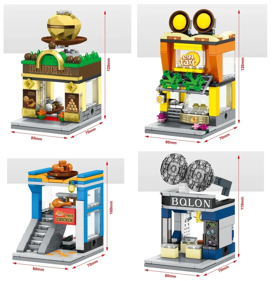 SEMBO Blocks Mini Street Store DIY Building Bricks Cute Small Shop Model Educational Kids Toys Children Gifts SD6088-SD6091
SEMBO Blocks Mini Street Store DIY Building Bricks Cute Small Shop Model Educational Kids Toys Children Gifts SD6088-SD6091