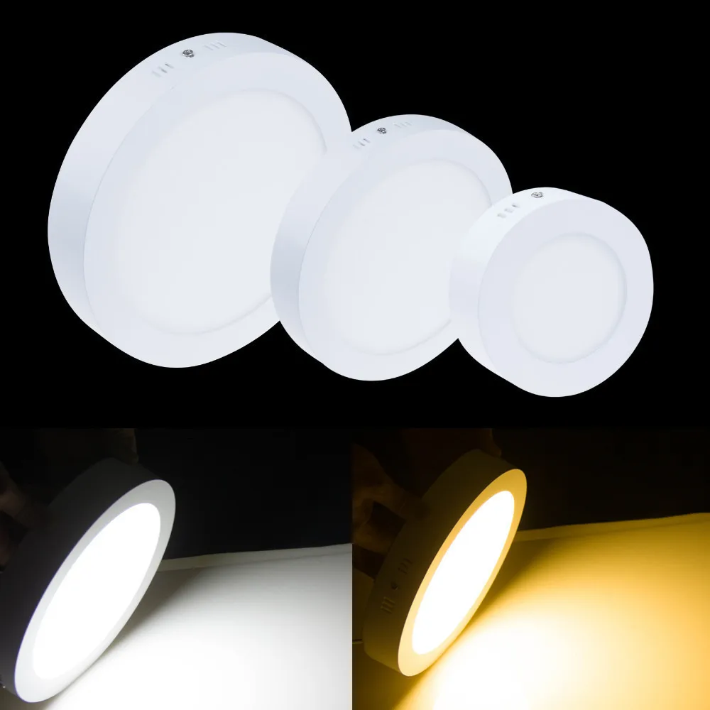 6W 12W 18W Surface mounted led downlight Round panel light Ultra thin circle ceiling Down lamp kitchen Bathroom lamp
6W 12W 18W Surface mounted led downlight Round panel light Ultra thin circle ceiling Down lamp kitchen Bathroom lamp
