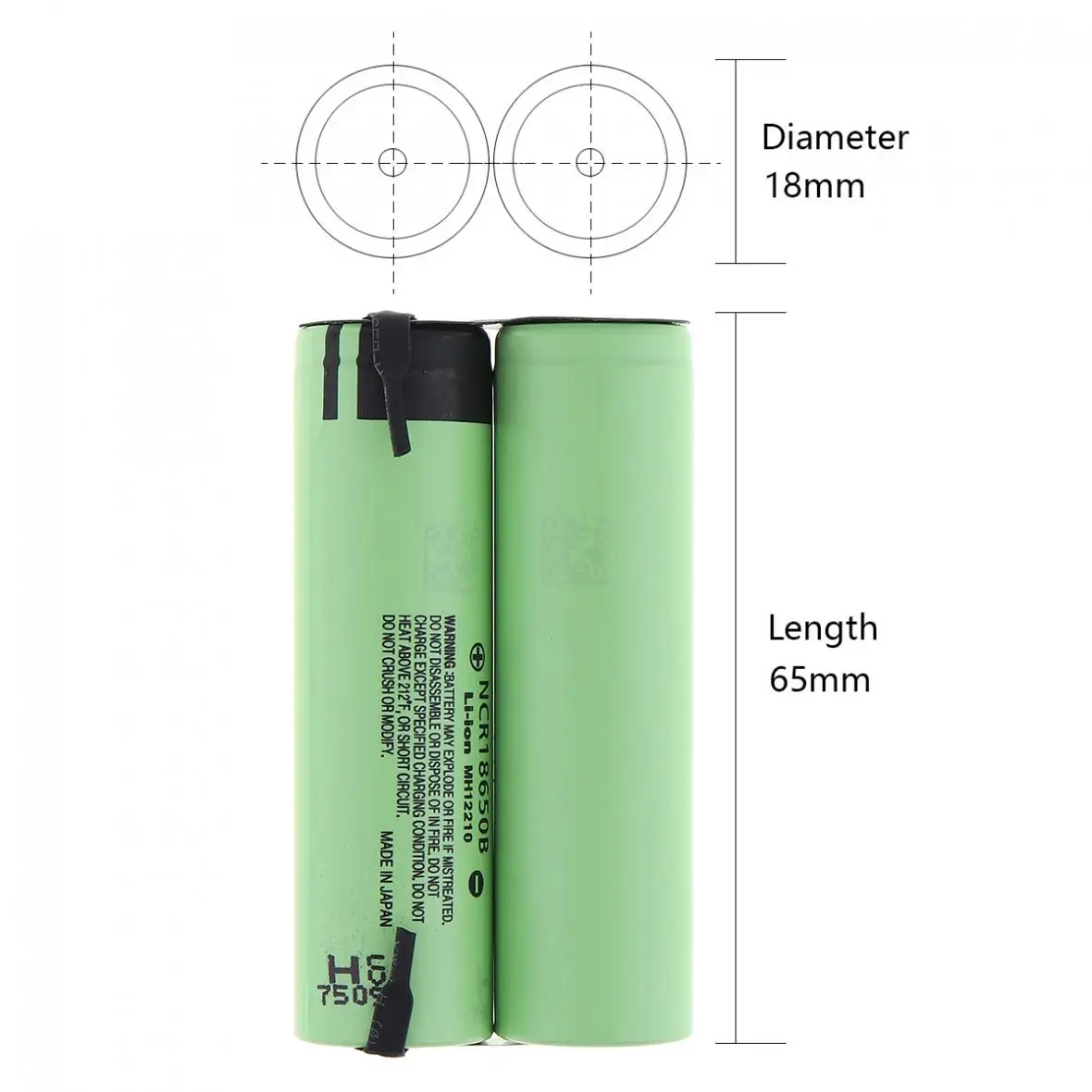 Soshine NCR18650 3400mAh 34B Li-ion Rechargeable Battery with Nickel Sheet and Parallel Connection for Screwdriver / Drill | Электроника