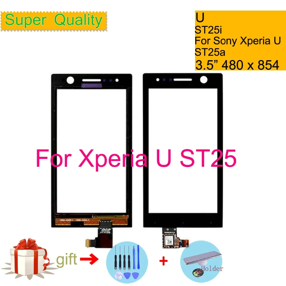 Сенсорный экран для Sony Ericsson Xperia U ST25 ST25i ST25a сенсорный дигитайзер Переднее стекло