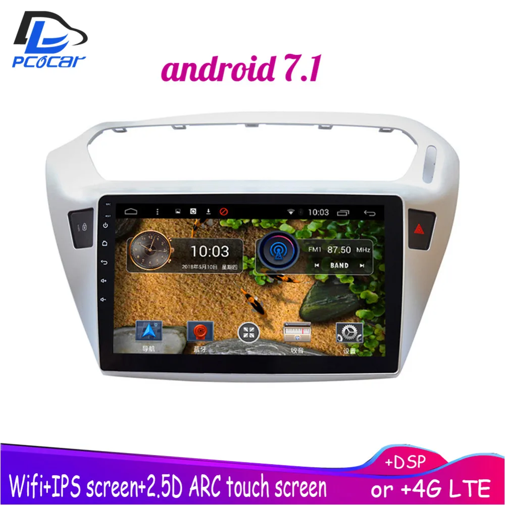 4G LTE Android 8 1 Автомобильный gps Мультимедиа Видео Радио плеер в тире для peugeot 301 Citroen