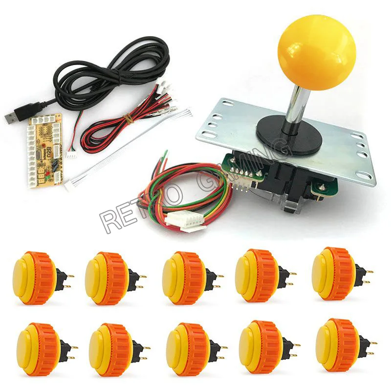 Arcade Sanwa Joystick Cable + Sanwa Push Button OBSN-30 + USB PC Encoder Board To PC Controller Computer Games & MAME
Arcade Sanwa Joystick Cable + Sanwa Push Button OBSN-30 + USB PC Encoder Board To PC Controller Computer Games & MAME