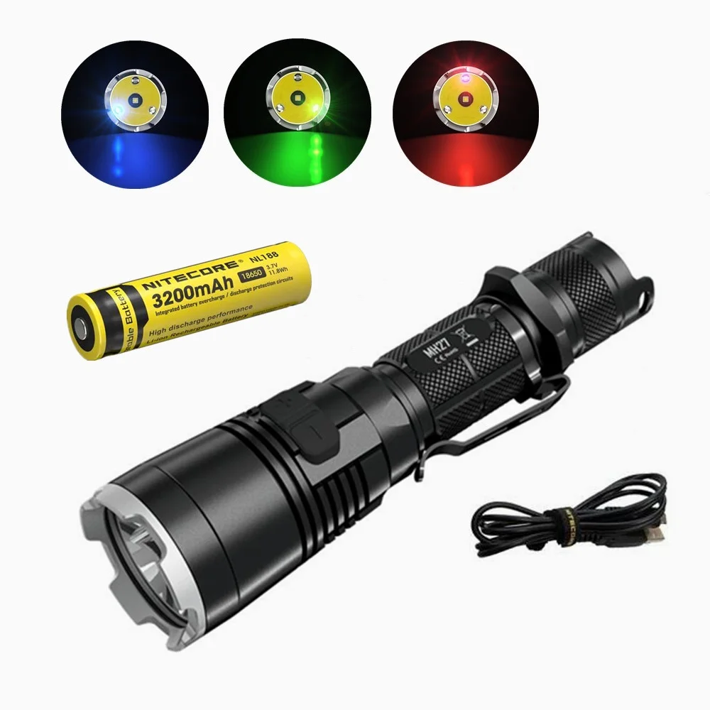 Светодиодный фонарик Nitecore MH27, CREE XP-L HI V3, светодиодный, 3200 лм, RGB, светодиодный фонарик высокой яркости, водонепроницаемый, с батареей 18650 мАч,
Светодиодный фонарик Nitecore MH27, CREE XP-L HI V3, светодиодный, 3200 лм, RGB, светодиодный фонарик высокой яркости, водонепроницаемый, с батареей 18650 мАч,