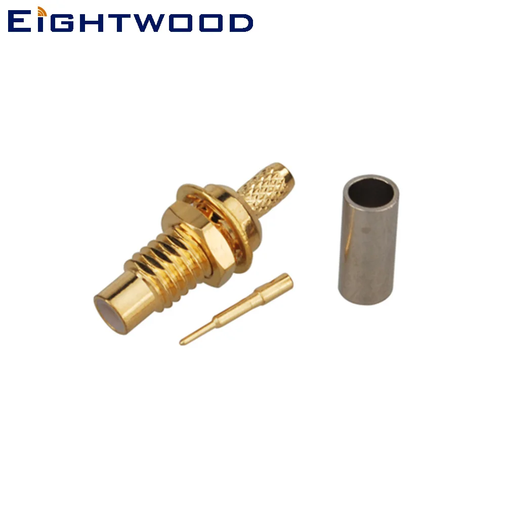 Eightwood 5PCS SMC Crimp Jack Female RF Coaxial Connector Adapter Bulkhead Straight for LMR100 RG174 RG316 Cable 50 Ohm
Eightwood 5PCS SMC Crimp Jack Female RF Coaxial Connector Adapter Bulkhead Straight for LMR100 RG174 RG316 Cable 50 Ohm