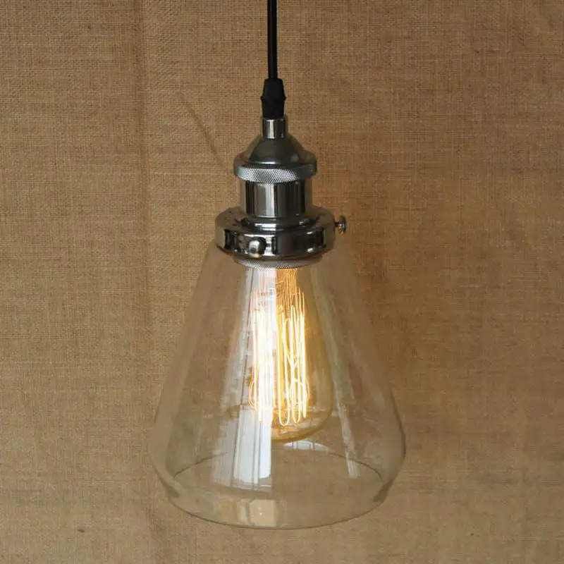 LOFT Industrial Hanging clear glass shade Pendant Lamp with Edison Light bulb|Kitchen Lights and Cabinet Lights glass chimney
LOFT Industrial Hanging clear glass shade Pendant Lamp with Edison Light bulb|Kitchen Lights and Cabinet Lights glass chimney