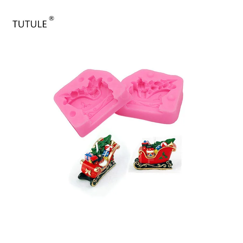 Christmas sleigh perspective fondant cake mold silicone mold creative crafts candle mold soap mold DIY cake decorating bakeware
Christmas sleigh perspective fondant cake mold silicone mold creative crafts candle mold soap mold DIY cake decorating bakeware