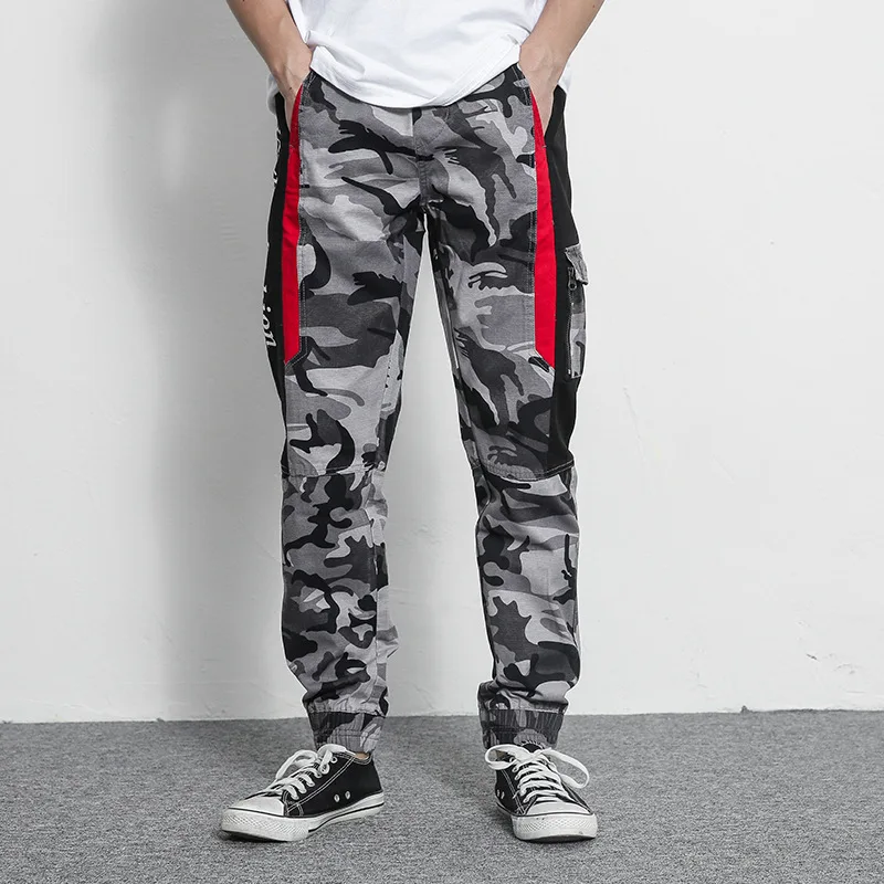 Men's Clothes 2018 New High Quality Jogger Camouflage Pants Spring Men's Casual Patchwork Letters Sweatpants Cargo Pants
Men's Clothes 2018 New High Quality Jogger Camouflage Pants Spring Men's Casual Patchwork Letters Sweatpants Cargo Pants