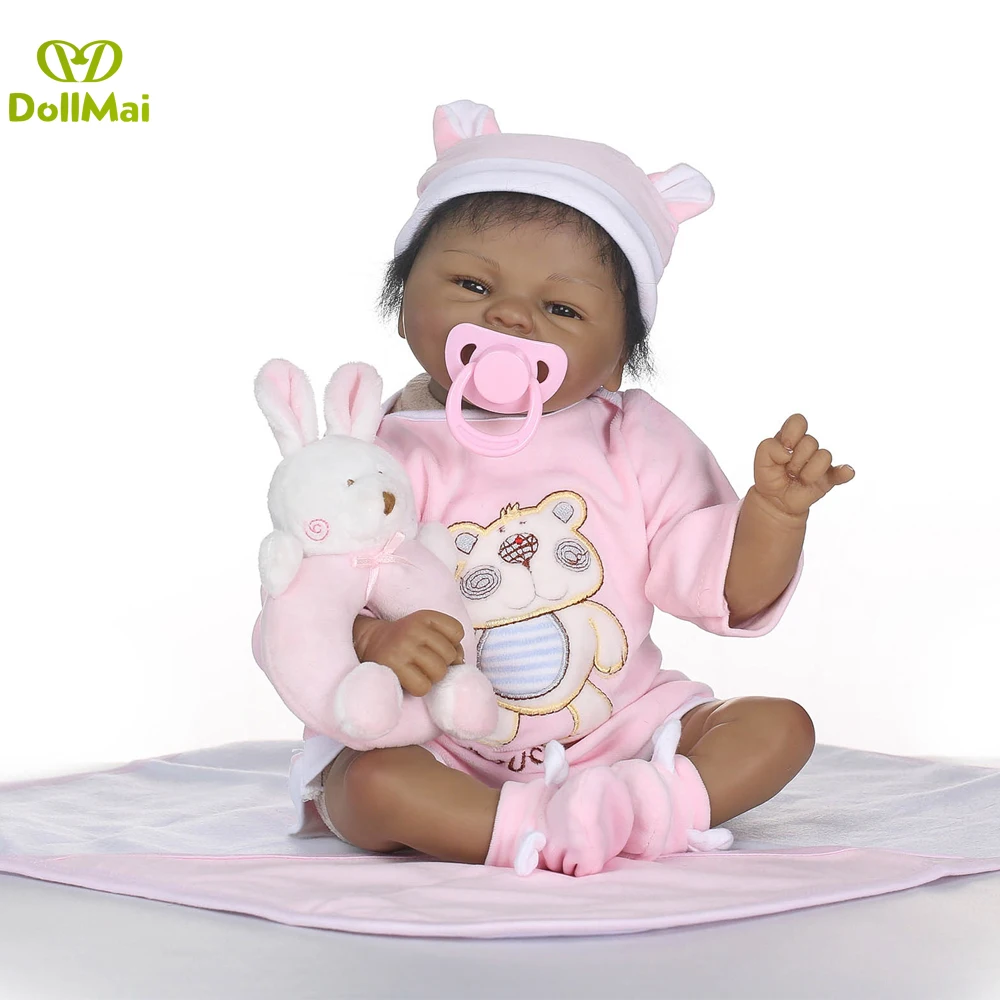 NPK bebe reborn black doll lifelike African babies alive 40cm soft silicone reborn baby dolls toys for children gift
NPK bebe reborn black doll lifelike African babies alive 40cm soft silicone reborn baby dolls toys for children gift