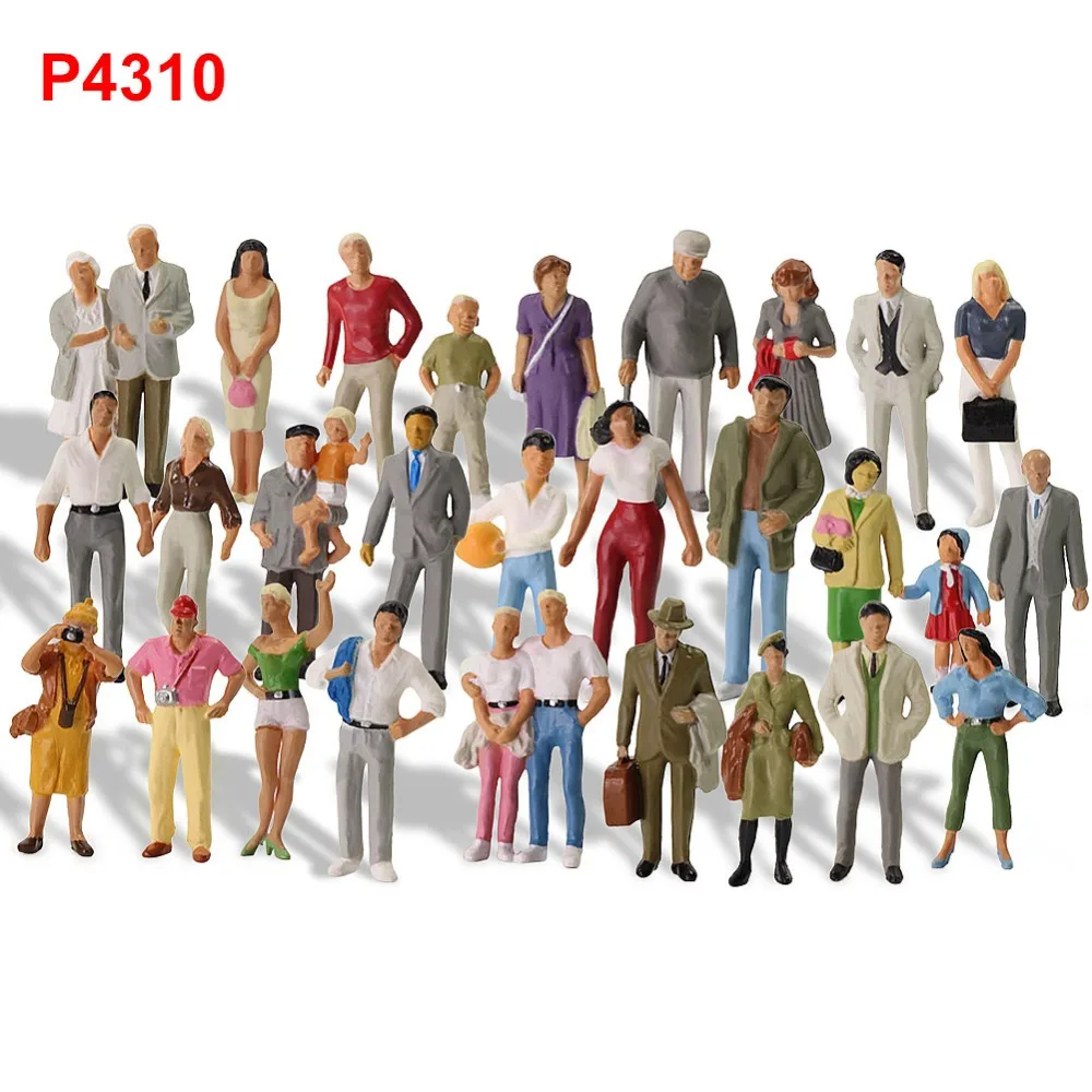 QU 30pcs Different Poses Model Trains 1:43 O Scale All Standing Painted Figures Passengers People Model Railway P4310
QU 30pcs Different Poses Model Trains 1:43 O Scale All Standing Painted Figures Passengers People Model Railway P4310