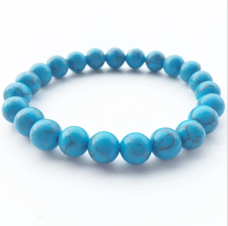 New Arrival Blue White Green Red Natural Turquoises Stone Charm 8mm Strand Beads Women Bracelets Men Homme Femme Jewelry
New Arrival Blue White Green Red Natural Turquoises Stone Charm 8mm Strand Beads Women Bracelets Men Homme Femme Jewelry