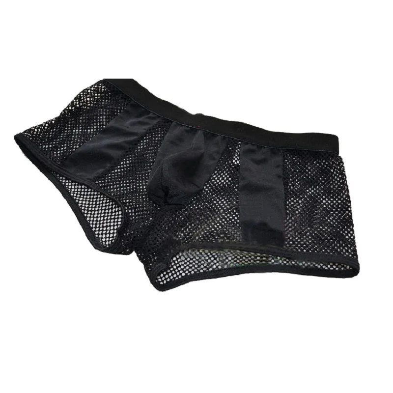 Mens Sexy Underwear Boxer Mesh Breathable Underpants ZJH034 | Мужская одежда