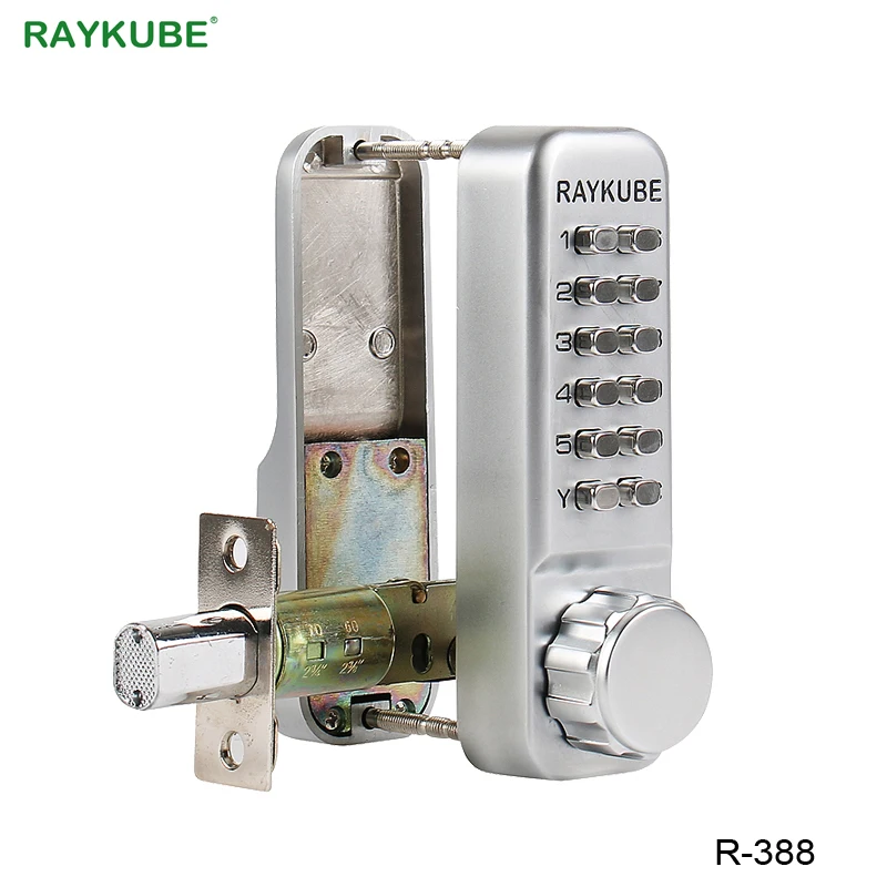RAYKUBE Waterproof Password Door Lock With Deadbolt Keyless Digital Mechanical Lock For Office Home R-388
RAYKUBE Waterproof Password Door Lock With Deadbolt Keyless Digital Mechanical Lock For Office Home R-388