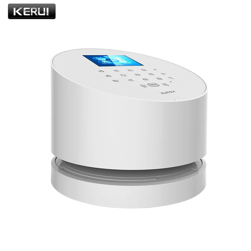 

KERUI W2 WiFi GSM home burglar security alarm system IOS Android APP control compatible with IP camera PIR detector door sensor