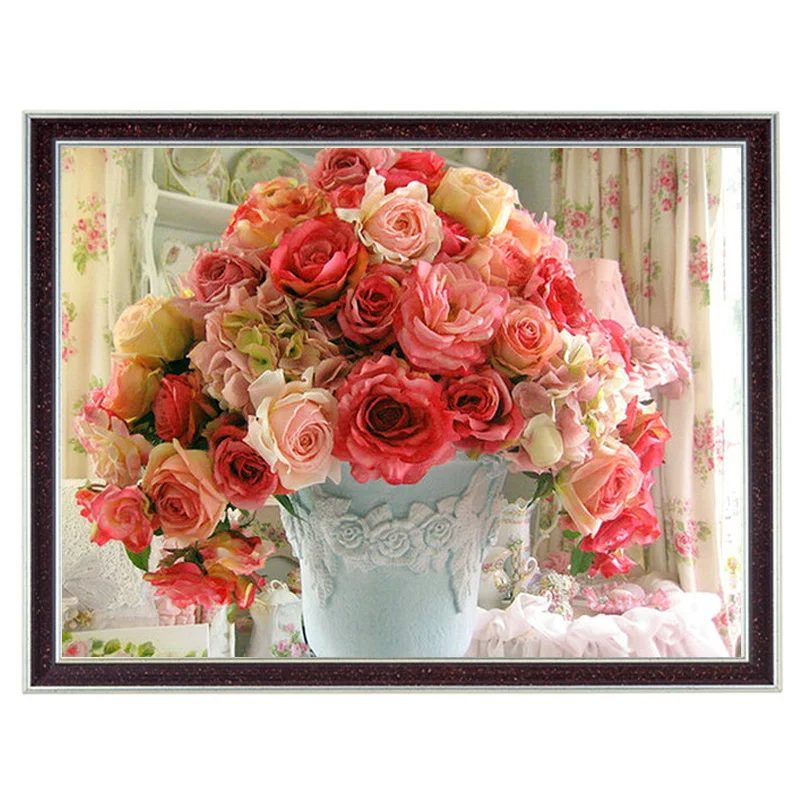Needlework,DIY DMC 14CT Unprinted Cross stitch,Set For Embroidery kit Counted Cross-Stitch Oil Painting Bouquets of Roses Decor
Needlework,DIY DMC 14CT Unprinted Cross stitch,Set For Embroidery kit Counted Cross-Stitch Oil Painting Bouquets of Roses Decor