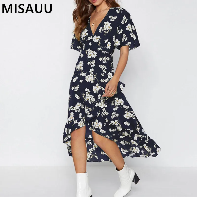 Summer Dress 2019 Woman Party Night Sexy V-neck Elegant Bohemian Dress Floral Print Vestido Short Sleeve Ladies Boho Dress
Summer Dress 2019 Woman Party Night Sexy V-neck Elegant Bohemian Dress Floral Print Vestido Short Sleeve Ladies Boho Dress