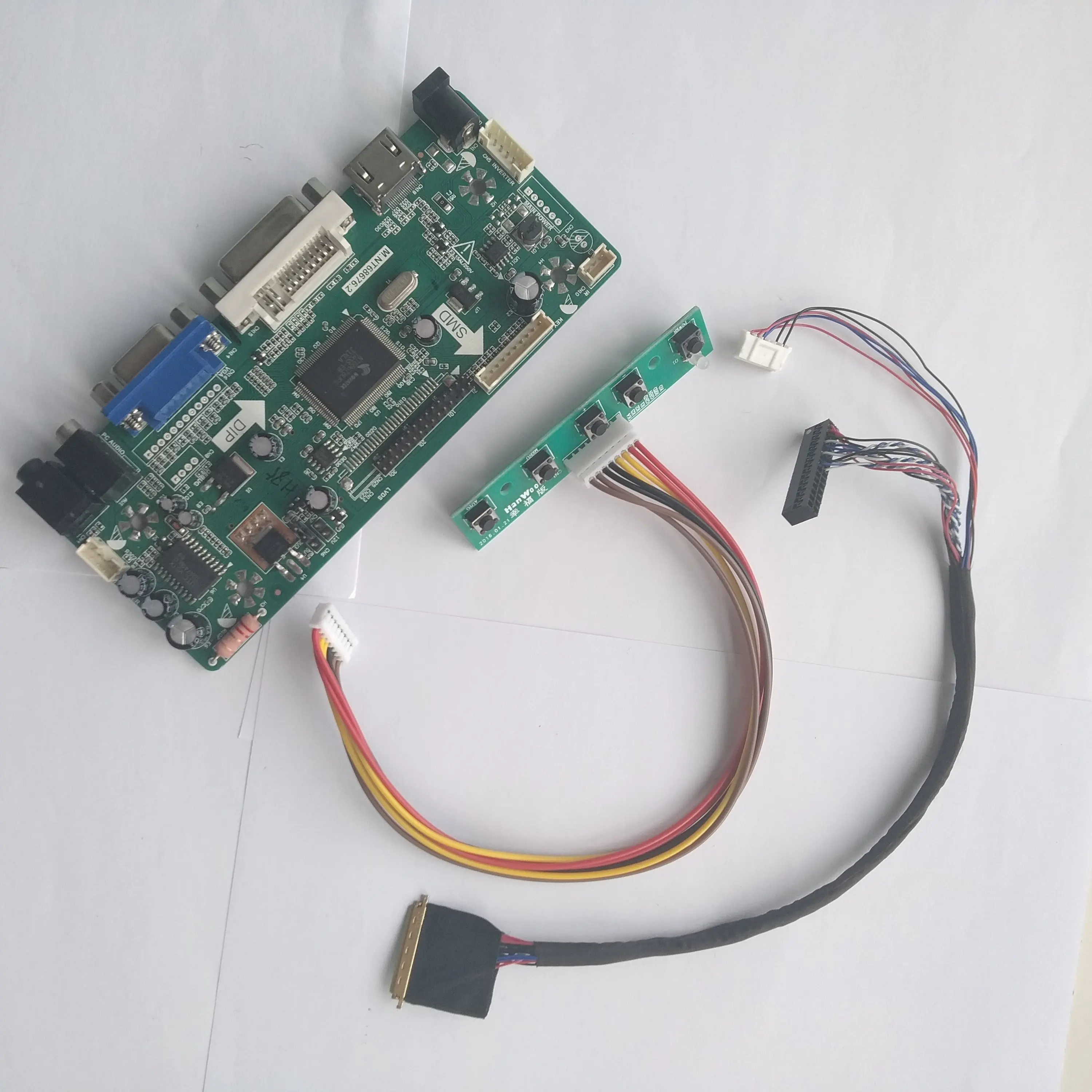M.NT68676 VGA HDMI DVI светодиодный ЖК дисплей контроллер драйвер платы DIY для