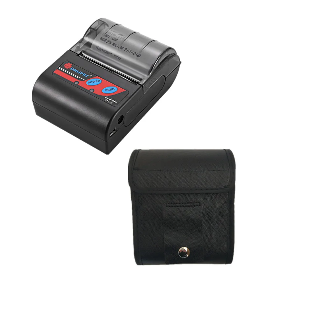 5V 2'' Mini Portable Bluetooth Wireless Thermal Receipt Printers Mobile Bill Printers with PU Case Bag EU US UK Plugs 58mm Paper
5V 2'' Mini Portable Bluetooth Wireless Thermal Receipt Printers Mobile Bill Printers with PU Case Bag EU US UK Plugs 58mm Paper