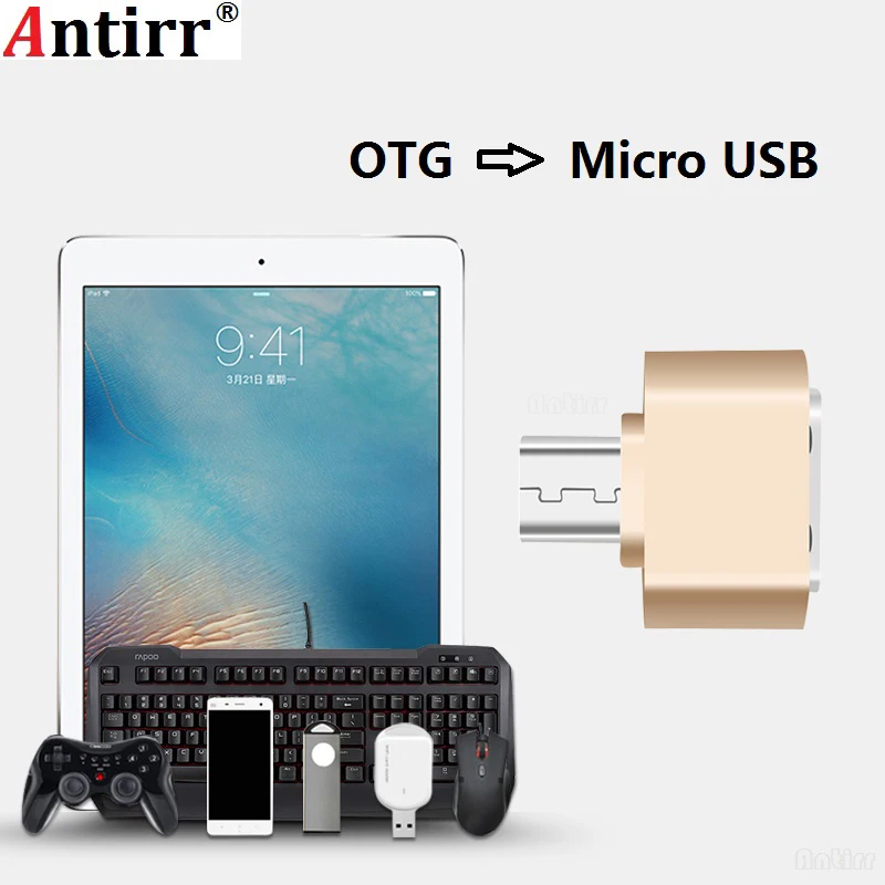 Адаптер Micro USB OTG для камеры Antirr флэш-накопитель телефона android кабель разъем мужчин