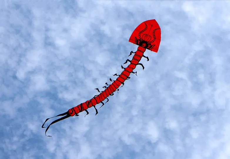 

new Strong Huge Centipede Beginner Kites for Kids And Adults 7m/15m Come With String And Handle Good flying