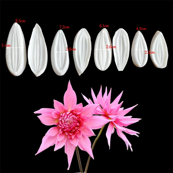 Dahlia Silicone Veiner Mold Cake Decorating Fondant Impression Flower Mold Sugarcraft Cake Mold M2157
Dahlia Silicone Veiner Mold Cake Decorating Fondant Impression Flower Mold Sugarcraft Cake Mold M2157